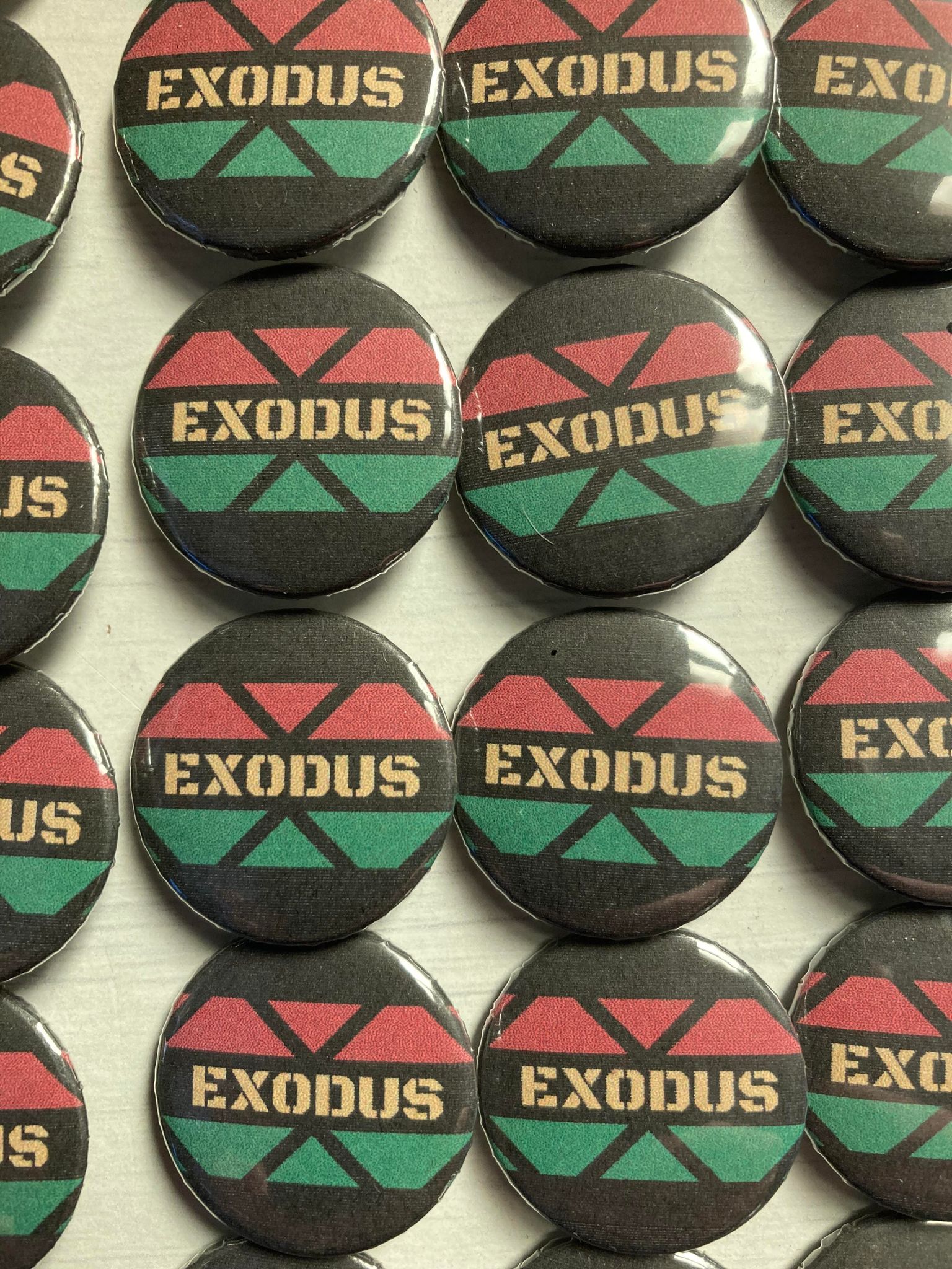 Exodus Pin Badges